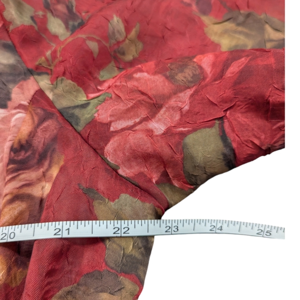 K WOMAN | Y2K Women's Sheer Blouse  | Floral | Plus Size 18W - Picture 8 of 10
